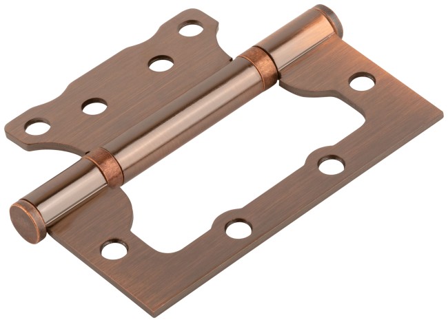 Петля дверная универсальная (без врезки) "Стандарт" 100х75х2,5 мм медь (2ВВ - АС)