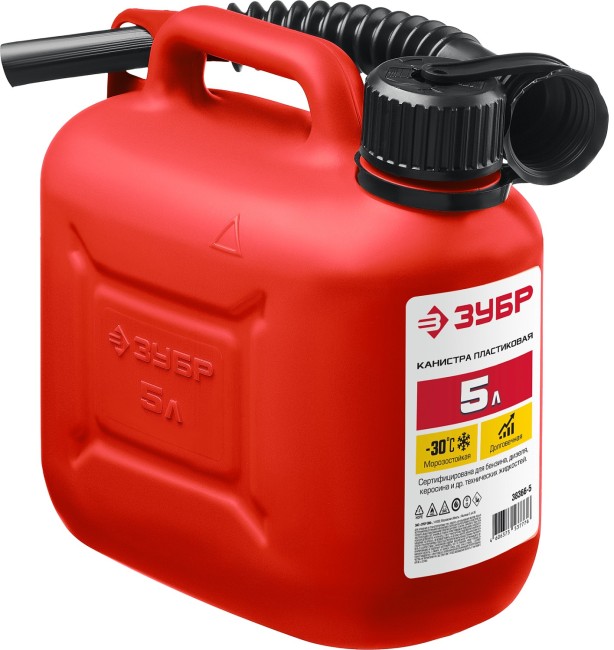 ЗУБР 5 л, пластиковая канистра (38366-5) ЗУБР 5 л, пластиковая канистра (38366-5)