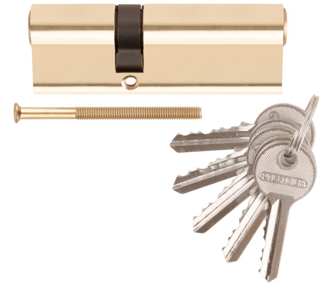 Цилиндровый механизм "PALLADIUM" асимметричный, 90 мм, ключ-ключ, латунь Цилиндровый механизм "PALLADIUM" асимметричный, 90 мм, ключ-ключ, латунь