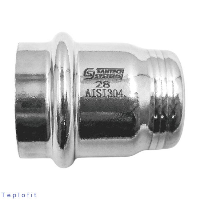 Заглушка нерж AISI304 Дн42 пресс FS150 SantechSystems