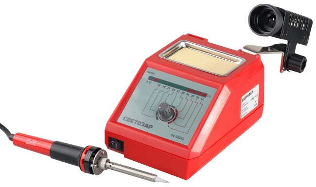 СВЕТОЗАР 48 Вт, 150 - 420°C, 220 В, аналоговая паяльная станция (SV-55333) СВЕТОЗАР 48 Вт, 150 - 420°C, 220 В, аналоговая паяльная станция (SV-55333)