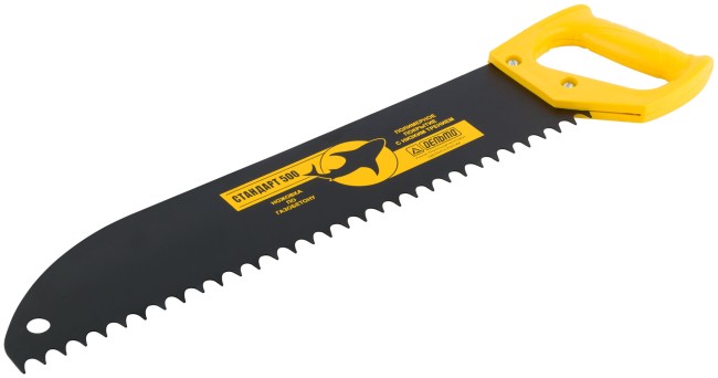 Ножовка по пенобетону "Дельта"(Стандарт), закругленное полотно, шаг 15 мм, 500 мм Ножовка по пенобетону "Дельта"(Стандарт), закругленное полотно, шаг 15 мм, 500 мм