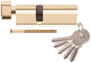 Цилиндровый механизм "PALLADIUM" асимметричный, 90 мм, ключ-завертка, латунь Цилиндровый механизм "PALLADIUM" асимметричный, 90 мм, ключ-завертка, латунь