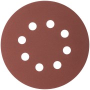 Круги абразивные шлифовальные перфорированные на ворсовой основе под "липучку" (Р240, 125 мм, 5шт.), CUTOP Profi Круги абразивные шлифовальные перфорированные на ворсовой основе под "липучку" (Р240, 125 мм, 5шт.), CUTOP Profi