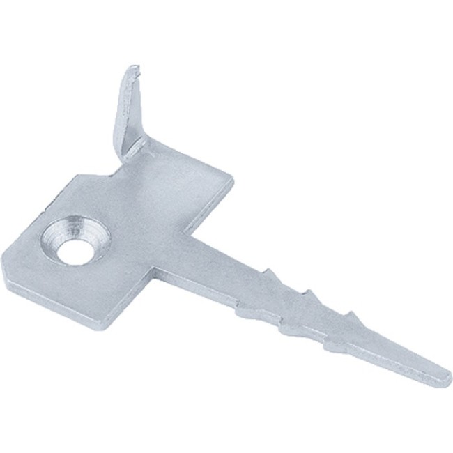 Крепление террасной доски Ключ (Кляммер), 2 мм, 60мм х 30 мм, цинк Россия Сибртех Крепление террасной доски Ключ (Кляммер), 2 мм, 60мм х 30 мм, цинк Россия Сибртех