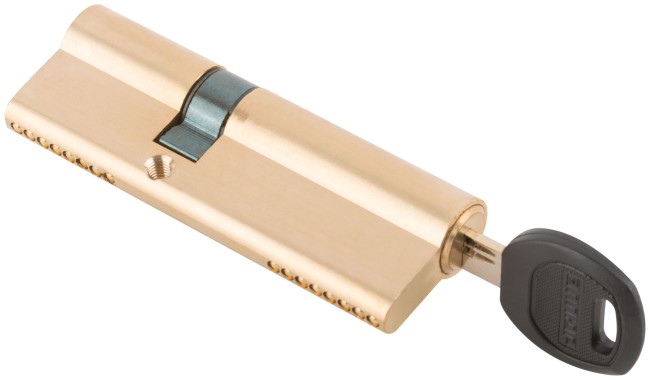 Цилиндровый механизм с перекодировкой ключей ( Аллюр ) 90 мм, ключ-ключ, золото Цилиндровый механизм с перекодировкой ключей ( Аллюр ) 90 мм, ключ-ключ, золото