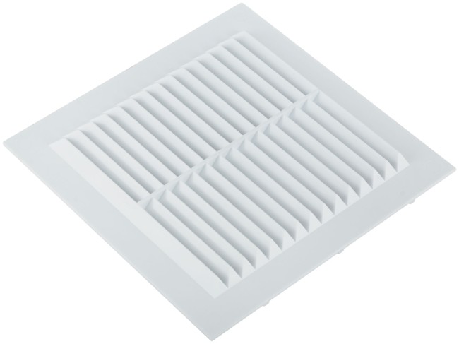 Вентиляционная решетка, пластиковая, 150 х 150 мм, с сеткой