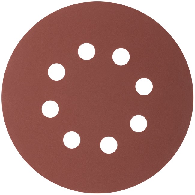 Круги абразивные шлифовальные перфорированные на ворсовой основе под "липучку" (Р320, 125 мм, 5шт.), CUTOP Profi