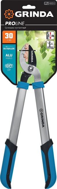 GRINDA PL-460A, длина 460 мм, лезвия из высокоуглеродистой закаленной стали, алюминиевые рукоятки, малый контактный сучкорез, PROLine (424516) GRINDA PL-460A, длина 460 мм, лезвия из высокоуглеродистой закаленной стали, алюминиевые рукоятки, малый контактный сучкорез, PROLine (424516)