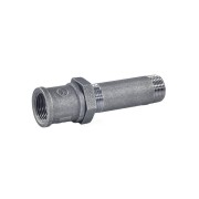 Сгон ст в/к Ду25 L=130мм муфта+к/г чуг Fittex PLUS Сгон ст в/к Ду25 L=130мм муфта+к/г чуг Fittex PLUS