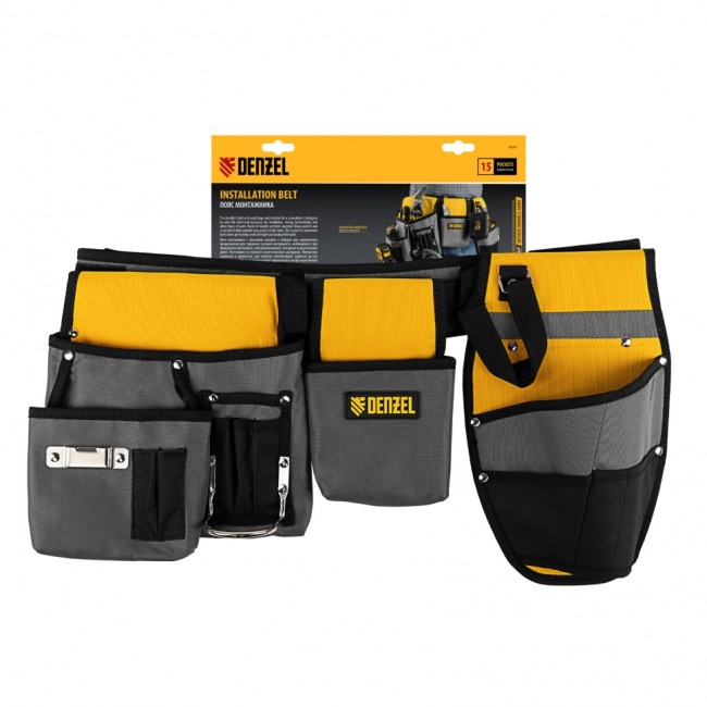 Пояс монтажника, сумки поясные, кобура для шуруповерта// Denzel Пояс монтажника, сумки поясные, кобура для шуруповерта// Denzel