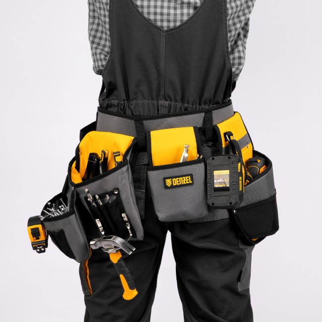 Пояс монтажника, сумки поясные, кобура для шуруповерта// Denzel Пояс монтажника, сумки поясные, кобура для шуруповерта// Denzel