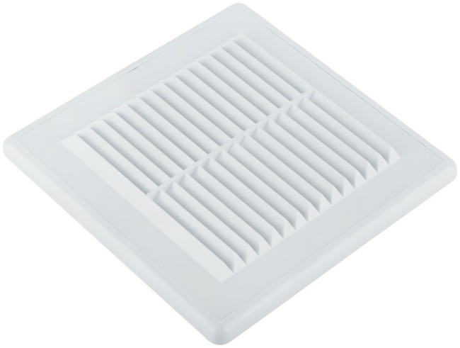 Вентиляционная решетка, пластиковая, 150 х 150 мм, съемная, с сеткой