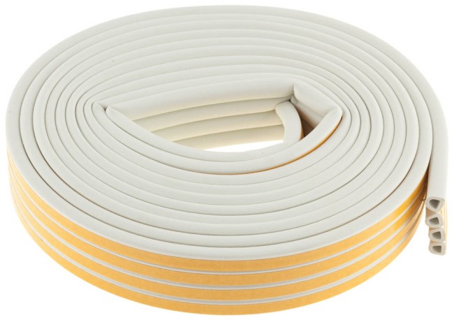 ЗУБР 16 м, D-профиль, белый, самоклеящийся резиновый уплотнитель (40920-016) ЗУБР 16 м, D-профиль, белый, самоклеящийся резиновый уплотнитель (40920-016)