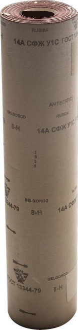 БАЗ 8-H (Р150), 800 мм, 30 м, водостойкий, шлифовальный рулон на тканевой основе (3550-008) БАЗ 8-H (Р150), 800 мм, 30 м, водостойкий, шлифовальный рулон на тканевой основе (3550-008)