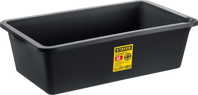 STAYER STRONG, 40 л, прямоугольный строительный таз (06099-40) STAYER STRONG, 40 л, прямоугольный строительный таз (06099-40)