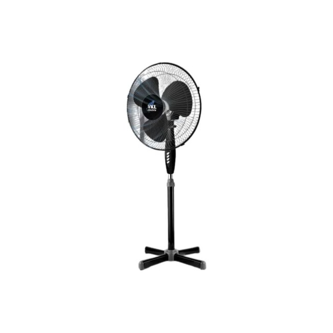 Вентилятор напольный VKL electric VGF-02-RC Black 40 Вт с пультом и таймером 3 режима чёрный 1209176