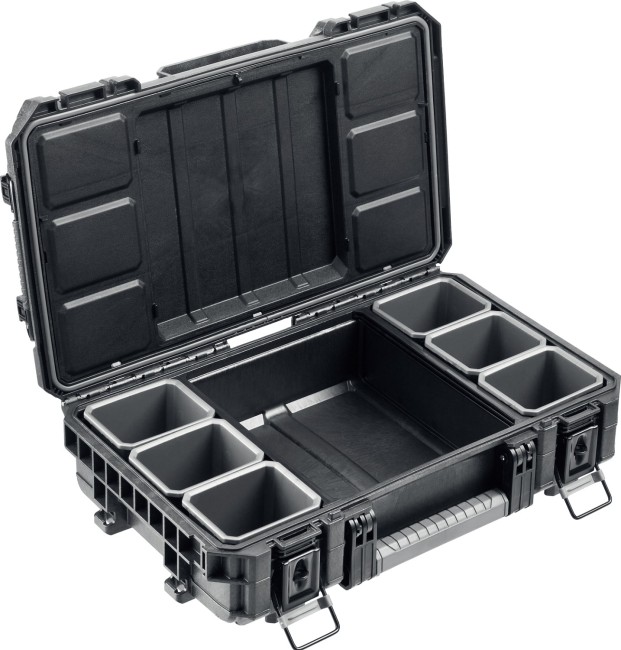 KETER GEAR ORGANIZER, 560 х 345 х 128 мм, (22″), пластиковый ящик-органайзер с 7 съемными ячейками (38374) KETER GEAR ORGANIZER, 560 х 345 х 128 мм, (22″), пластиковый ящик-органайзер с 7 съемными ячейками (38374)