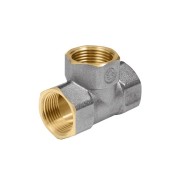 Тройник лат Ду15 м/м никель ГОСТ Р 72337 Aquasfera 9007-01 Тройник лат Ду15 м/м никель ГОСТ Р 72337 Aquasfera 9007-01