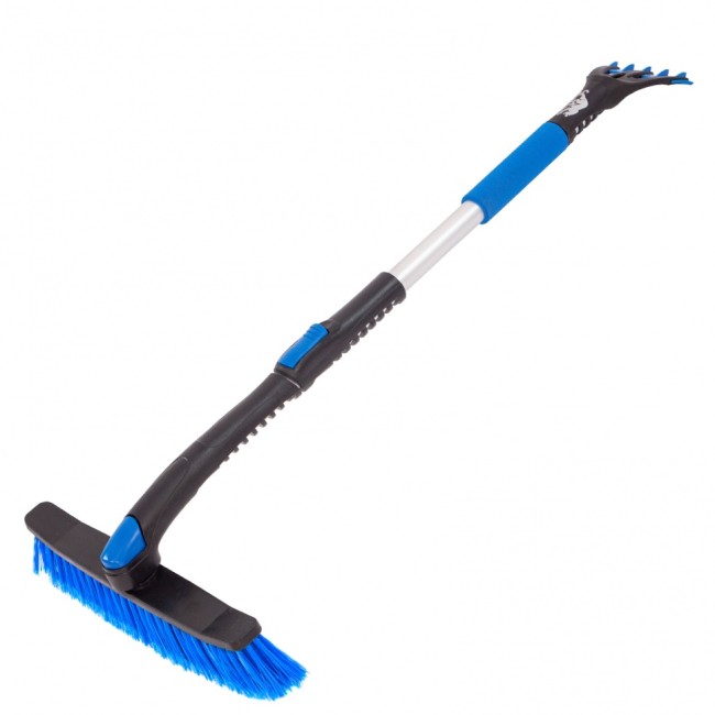 Щетка-сметка для снега со скребком телескопическая Барс Щетка-сметка для снега со скребком телескопическая Барс