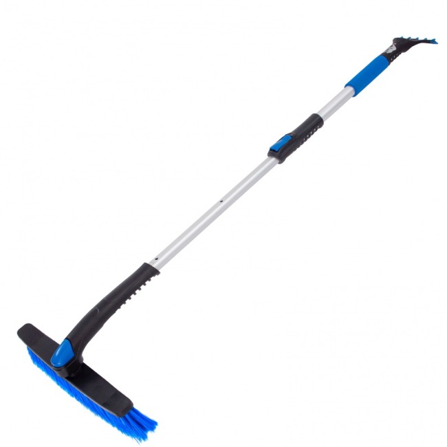 Щетка-сметка для снега со скребком телескопическая Барс Щетка-сметка для снега со скребком телескопическая Барс