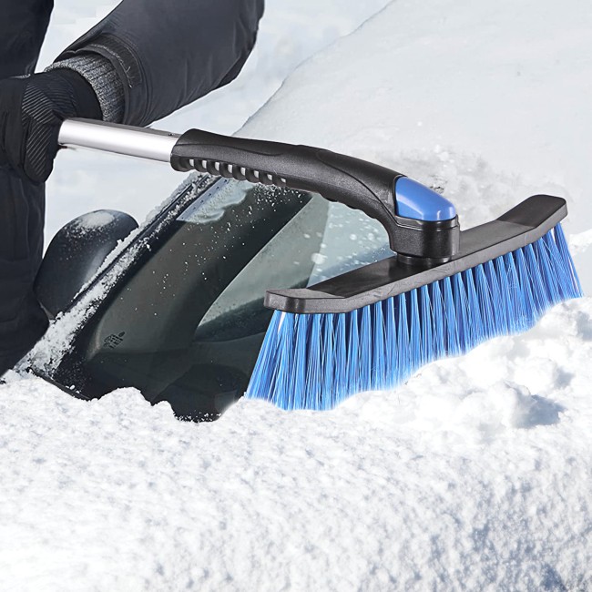 Щетка-сметка для снега со скребком телескопическая Барс Щетка-сметка для снега со скребком телескопическая Барс