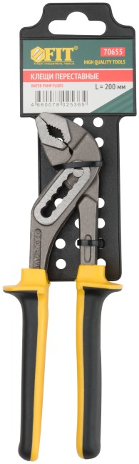 Клещи переставные CrV, тип D4, узкие губки 200 мм Клещи переставные CrV, тип D4, узкие губки 200 мм