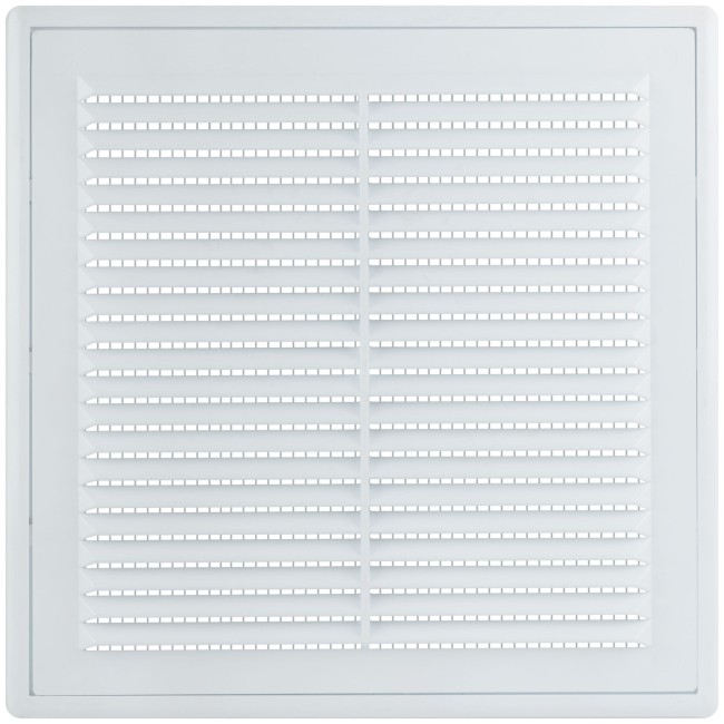 Вентиляционная решетка, пластиковая, 190 х 190 мм, съемная, с сеткой
