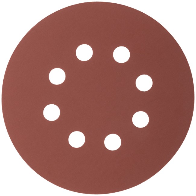 Круги абразивные шлифовальные перфорированные на ворсовой основе под "липучку" (Р1000, 125 мм, 5шт.), CUTOP Profi