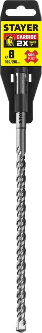 STAYER 8 x 210 мм, SDS-plus бур, Professional (2930-210-08)