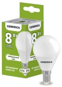 Лампа светодиодная G45 шар 8Вт 230В 4000К E14 | LL-G45-08-230-40-E14-G | GENERICA Лампа светодиодная G45 шар 8Вт 230В 4000К E14 | LL-G45-08-230-40-E14-G | GENERICA