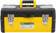 Ящик для инструмента пластиковый 16" ( 400х200х190 мм ) металл.замки, стенки стальные Ящик для инструмента пластиковый 16" ( 400х200х190 мм ) металл.замки, стенки стальные