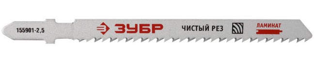 ЗУБР T101BF, T-хвост., Би-металл, по дереву, шаг 2.5 мм (10 TPI), 75 мм, 3 шт, полотно для лобзика (155901-2.5) ЗУБР T101BF, T-хвост., Би-металл, по дереву, шаг 2.5 мм (10 TPI), 75 мм, 3 шт, полотно для лобзика (155901-2.5)