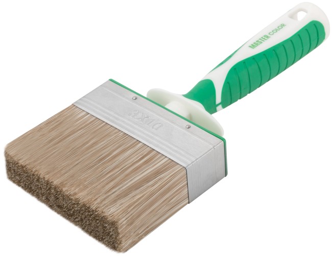 Макловица, 70% ПЭT/30% натуральная щетина, нерж. обжим, 2-К ручка, 100 х 30 мм Макловица, 70% ПЭT/30% натуральная щетина, нерж. обжим, 2-К ручка, 100 х 30 мм