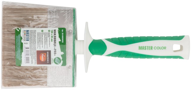 Макловица, 70% ПЭT/30% натуральная щетина, нерж. обжим, 2-К ручка, 100 х 30 мм Макловица, 70% ПЭT/30% натуральная щетина, нерж. обжим, 2-К ручка, 100 х 30 мм