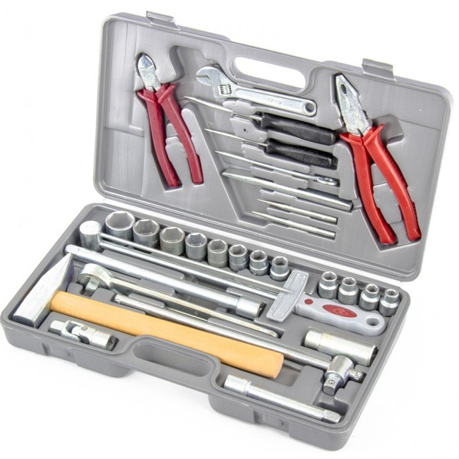Набор слесарно-шоферского инструмента "Универсал-2", пластиковый бокс (НИЗ) Россия Набор слесарно-шоферского инструмента "Универсал-2", пластиковый бокс (НИЗ) Россия