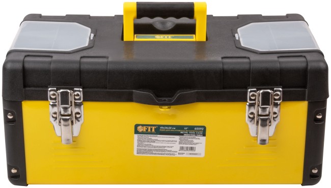 Ящик для инструмента пластиковый 18" ( 450х240х200 мм ) металл.замки, стенки стальные