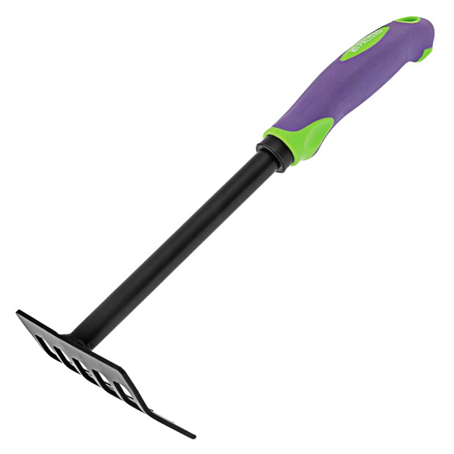 Грабли 6-зубые, 110х300 мм, стальные, обрезиненная эргономичная рукоятка, LSR1, Palisad Грабли 6-зубые, 110х300 мм, стальные, обрезиненная эргономичная рукоятка, LSR1, Palisad