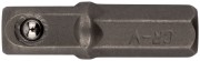 Адаптеры с биты на головку для отвертки CrV 1/4"-1/4", 25 мм (10 шт.)