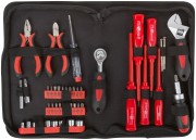Набор инструмента 45 шт. (отвертки, биты, ключ разводной, пасс.-мини), матерчатый чехол Набор инструмента 45 шт. (отвертки, биты, ключ разводной, пасс.-мини), матерчатый чехол
