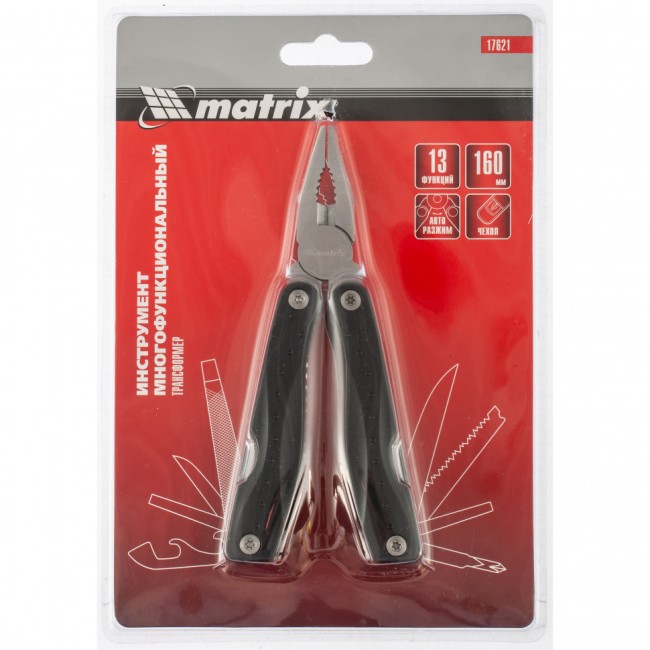 Трансформер, 13 функций, авторазжим, в чехле, 160 мм Matrix Трансформер, 13 функций, авторазжим, в чехле, 160 мм Matrix