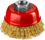 MIRAX 60 мм, витая стальная латунированная проволока 0.3 мм, чашечная щетка-крацовка для УШМ (35142-060) MIRAX 60 мм, витая стальная латунированная проволока 0.3 мм, чашечная щетка-крацовка для УШМ (35142-060)