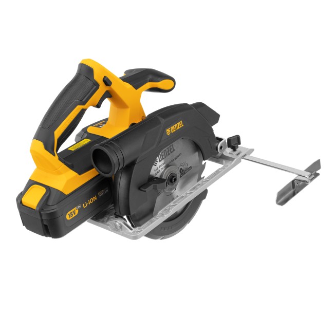 Пила циркулярная аккумуляторная бесщет. CCS-165, 18В Li-Ion Denzel Пила циркулярная аккумуляторная бесщет. CCS-165, 18В Li-Ion Denzel