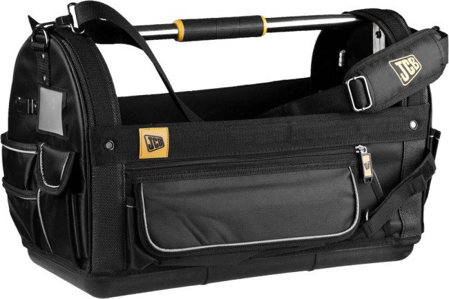 JCB 50 см/20″, каркасная переноска для инструментов с 12 карманами (JSW007) JCB 50 см/20″, каркасная переноска для инструментов с 12 карманами (JSW007)