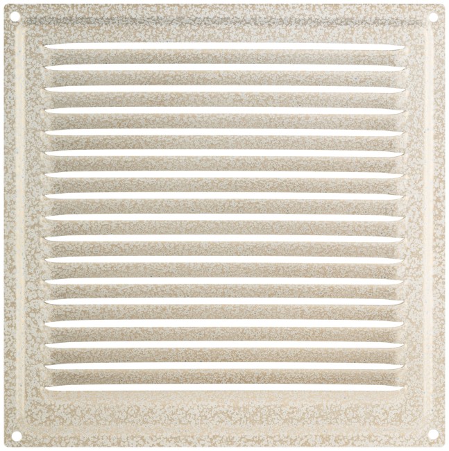 Вентиляционная решетка, металлическая, 200 х 200 мм, без сетки, антик белый