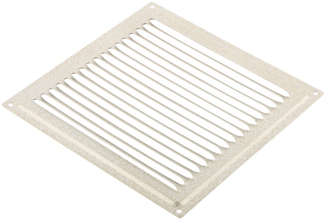 Вентиляционная решетка, металлическая, 200 х 200 мм, без сетки, антик белый