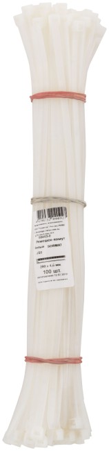 Ремешок-хомут, белый (SORMAT) JS, 290 х 4,6 мм, 100 шт (фасовка) Ремешок-хомут, белый (SORMAT) JS, 290 х 4,6 мм, 100 шт (фасовка)