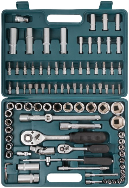 Набор инструмента автомобильный  94 шт. CrV 1/2"+1/4"