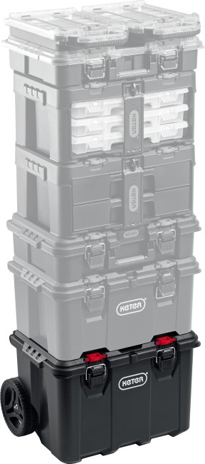 KETER STACKNROLL, 525 х 411 х 560 мм, (21″), пластиковый ящик-тележка на колесах (38397) KETER STACKNROLL, 525 х 411 х 560 мм, (21″), пластиковый ящик-тележка на колесах (38397)