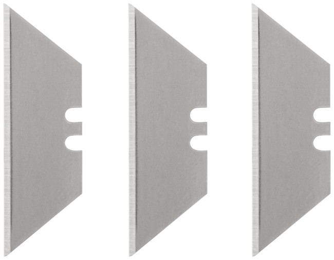 Нож для напольных покрытий серый, металлический корпус, кассета 4 лезвия